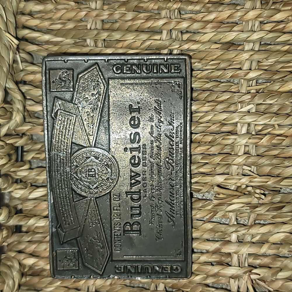 Budweiser vintage belt buckle